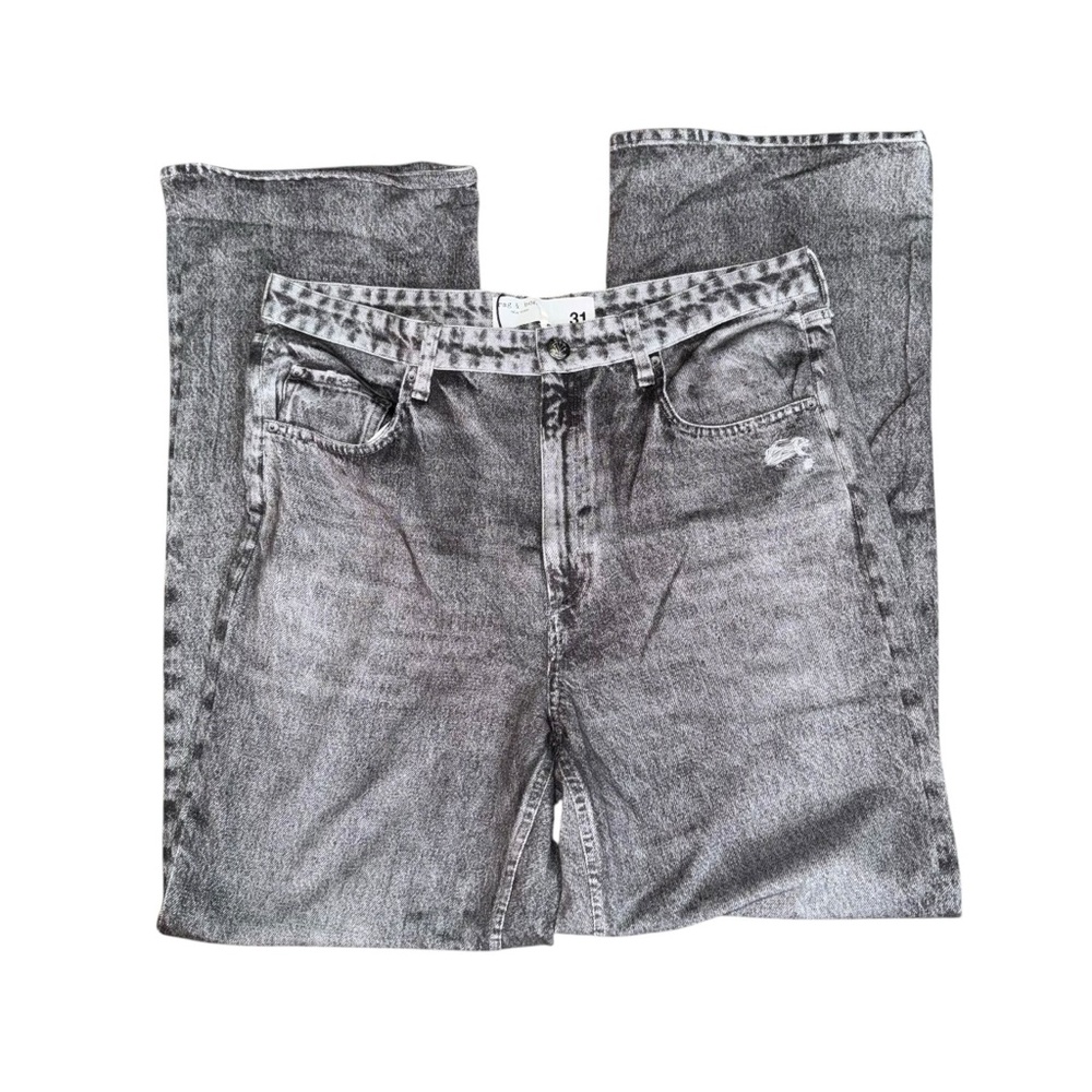 RAG & BONE Miramar Shea High Rise Full Relaxed Jeans in Raven size 31 NWT